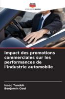 Impact des promotions commerciales sur les performances de l'industrie automobile 6209330169 Book Cover