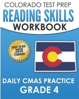 COLORADO TEST PREP Reading Skills Workbook Daily CMAS Practice Grade 4: Preparation for the CMAS English Language Arts Tests B08LPP5RSW Book Cover