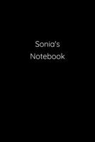 Sonia's Notebook: Notebook / Journal / Diary - 6 x 9 inches (15,24 x 22,86 cm), 150 pages. 1692256882 Book Cover