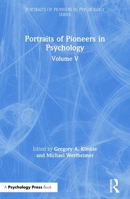 Portraits of Pioneers in Psychology, Volume V B000EZ4V7E Book Cover