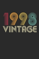 Vintage notebook paper 1998 Birthday 22th Gift 1679745662 Book Cover