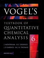 Vogel's Quantitative Chemical Analysis (6th Edition) 0582446937 Book Cover