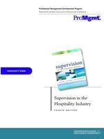 Supervision in the Hospitality Industry Instructor 's Guide 0471311707 Book Cover