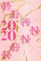 2020 Planner: Monthly Weekly Vertical Days Dated Agenda with Monday Start | January through December Organizer | Pink Marble Design (Lady Boss Series) 1696816092 Book Cover