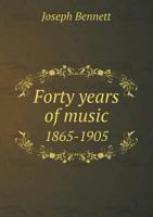 Forty Years of Music, 1865-1905 101762917X Book Cover
