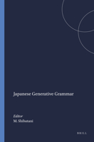 Syntax and Semantics: Japanese Generative Grammar 0127854258 Book Cover