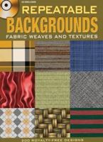 Repeatable Backgrounds: Wood, Brick, Tile and Stone Textures CD-ROM and Book 0486990192 Book Cover