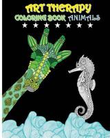 Art Therapy Coloring Book Animals: Beautiful Animal Patterns to Inspire Creativity and Relaxation (Art Therapy) 153353019X Book Cover