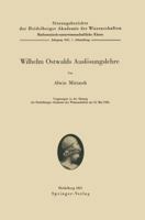Wilhelm Ostwalds Auslosungslehre 3540015817 Book Cover