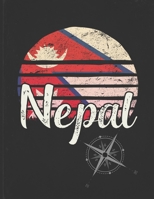 Nepal: Nepalese Vintage Flag Personalized Retro Gift Idea for Coworker Friend or Boss  2020 Calendar Daily Weekly Monthly Planner Organizer 167326607X Book Cover