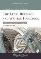 Legal Research and Writing Handbook: A Basic Approach for Paralegals 1454840811 Book Cover
