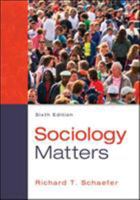 Sociology Matters 007320725X Book Cover