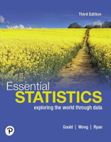 Mylab Statistics with Pearson Etext -- Access Card -- For Essential Statistics (18-Weeks) 0136570550 Book Cover