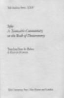 Sifre: A Tannaitic Commentary On The Book Of Deuteronomy 0300033451 Book Cover