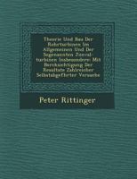 Theorie Und Bau Der Rohrturbinen Im Allgemeinen Und Der Sogenannten Jonval-Turbinen Insbesondere: Mit Ber Cksichtigung Der Resultate Zahlreicher Selbstabgef Hrter Versuche 1249687683 Book Cover