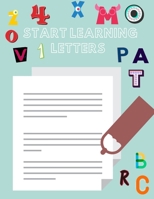 Start Learning Letters: Handwriting workbook + coloring book , worksheets on handwriting, B085K5V3XH Book Cover