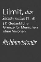 Visionär/No Limit Bullet Journal: 120 S. inkl. Jahresübersicht, Monatsplaner, Wochenplaner inkl. To-dos, Vision-Board, Habbit-Tracker, Future Log, ... dot grid, Punktraster, weiß (German Edition) 1670639231 Book Cover