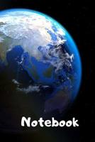 Notebook: Notebook / Travel Diary with Map or Landscape Cover - Wide Ruled Line Paper 1074087453 Book Cover