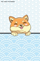 DOT GRID NOTEBOOK: Cute Japanese Kawaii Shiba Inu Dog Peeking OVer Dotted Journal and Planner, Cute Dot Notebook and Organizer for Unique and Creative ... Drawings, Habit, Tasks or Expenses Tracking 1671797019 Book Cover