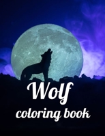 Wolf coloring book: A Coloring Book of 35 Unique Wolf Coe Stress relief Book Designs Paperback B08XN7HXN5 Book Cover