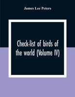 Check-List Of Birds Of The World 9354306675 Book Cover