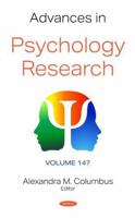 Advances in Psychology Research 1685076564 Book Cover