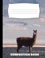 Composition Book: Llama Composition Notebook Wide Ruled 1074849760 Book Cover