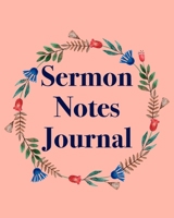 Sermon Notes Journal: An Inspirational Worship Notebook 1705926711 Book Cover