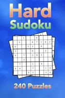 Hard Sudoku: Calm Blue Cover 240 Hard Sudoku Puzzles 1658763513 Book Cover