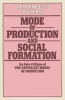 Mode of Production and Social Formation 0333223454 Book Cover