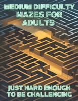 Medium Difficulty Mazes for Adults: Just Hard Enough to be Challenging B0F1MVXW5W Book Cover