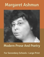 Modern Prose and Poetry for Secondary Schools 9357723749 Book Cover