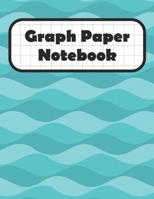 Graph Paper Notebook: Cool Wavy Design Grid Paper Quad Ruled 4 Squares Per Inch Large Graphing Paper 8.5 By 11 1088880819 Book Cover