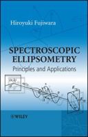 Spectroscopic Ellipsometry: Principles and Applications 0470016086 Book Cover