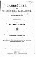 Jahrb�cher F�r Philologie Und Paedogogik 1530708958 Book Cover