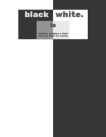 Black is White: "SIMPLE MANDALA TWO" Coloring Book for Adults, Large 8.5"x11", Ability to Relax, Brain Experiences Relief, Lower Stress Level, Negative Thoughts Expelled, Achieve Mindfulness B08L3NWBY4 Book Cover