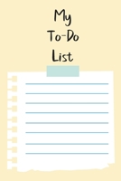 My To Do List: A simple book filled with lines that include check boxes. 1654576468 Book Cover