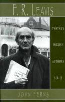 F.R. Leavis 0805716157 Book Cover