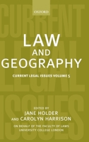 Law and Geography 0199260745 Book Cover