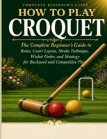 HOW TO PLAY CROQUET: The Complete Beginner’s Guide to Rules, Court Layout, Stroke Technique, Wicket Order, and Strategy for Back yard and Competitive Play. B0GYMDJX52 Book Cover