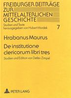 de Institutione Clericorum Libri Tres: Studien Und Edition Von Detlev Zimpel 3631307365 Book Cover