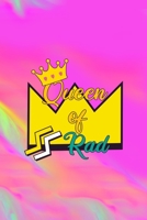Queen Of Rad: All Purpose 6x9 Blank Lined Notebook Journal Way Better Than A Card Trendy Unique Gift Green And Rainbow Texture Rad 1706583206 Book Cover