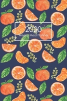 2020 Weekly Meal Planner: Orange Watercolor Seamless - Healthy Meal Planner - Happy Meal Planner and Shopping List - Food Journal - Meal Prep Weight Loss - Daily Family Food Record Book - Meal Tracker 1695314301 Book Cover