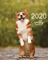 2020 WEEKLY PLANNER: Measuring | 8"X10" | January through December 2020 showing entire month at a glance & weekly goals and notes - Corgi dog Lover Gift 1678781061 Book Cover