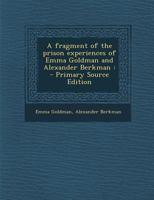 A fragment of the prison experiences 1376878224 Book Cover