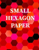 Small Hexagon Paper: Small hexagon Paper NOTEBOOK: HIGH QUALITY WHITE PAPER 120 PAGES 8.5X11 1655154648 Book Cover