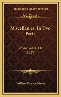 Miscellanies 1167024605 Book Cover