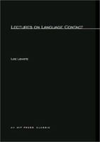 Lectures on Language Contact 0262620618 Book Cover