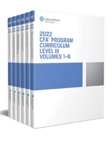 CFA PROGRAM CURRICULUM - 2016 - LEVEL III VOLUMES 1-6 - 6 VOLUME SET - CFA INSTITUTE 1937537129 Book Cover