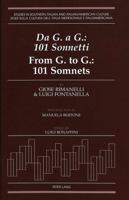 Da G. a G. = from G. to G.: 101 Sonnetti = 101 Sonnets (Studies in Southern Italian and Italian-American Culture, Vol. 8) 0820431257 Book Cover